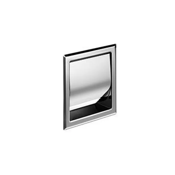 Hotellerie Recessed covered toilet roll holder - single